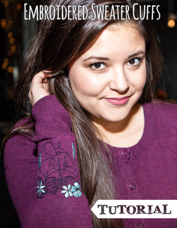 Embroidered Sweater Cuffs