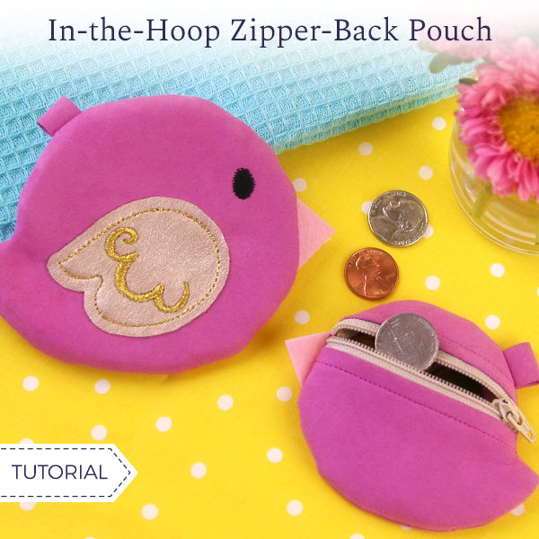 Zipper-Back Pouch (In-the-Hoop)