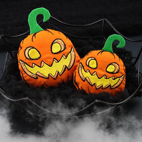 In-the-Hoop Halloween Jack-o-Lantern stuffy machine embroidery design