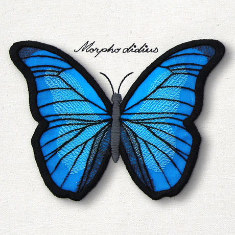 Winged Curiosities - Blue Morpho (3D Applique)