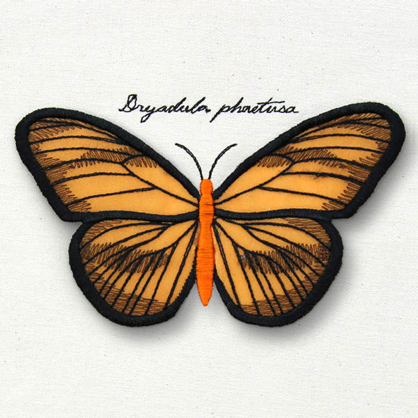 Winged Curiosities - Banded Orange (3D Applique)