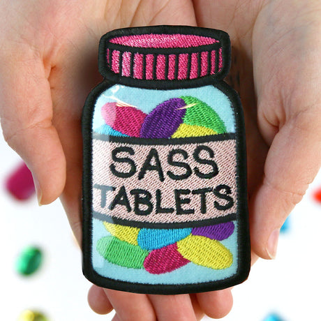 Sass Tablets (Patch) (Vinyl Applique)