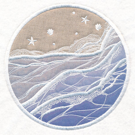 Sheer Ocean Waves (Applique)