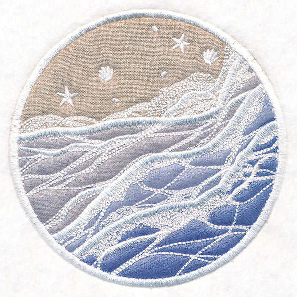 Sheer Ocean Waves (Applique)
