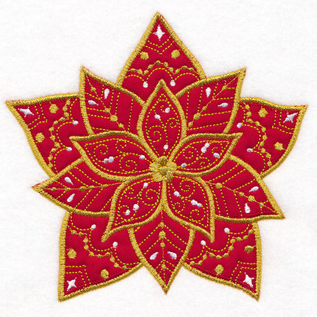 Gilded & Glam Christmas Poinsettia (Applique)