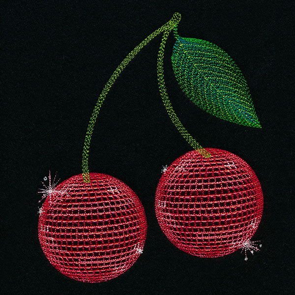 Ready to Party Disco Ball Cherries (Applique)