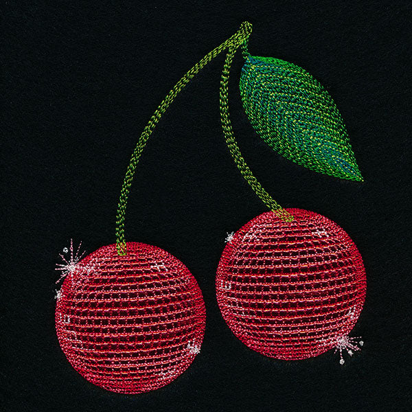 Ready to Party Disco Ball Cherries (Applique)