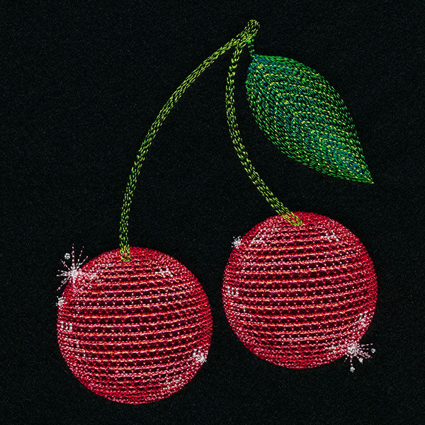 Ready to Party Disco Ball Cherries (Applique)