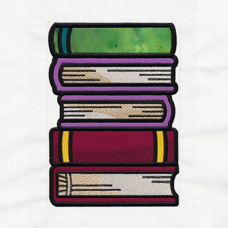Book Stack Buddies (Applique) - Books 1
