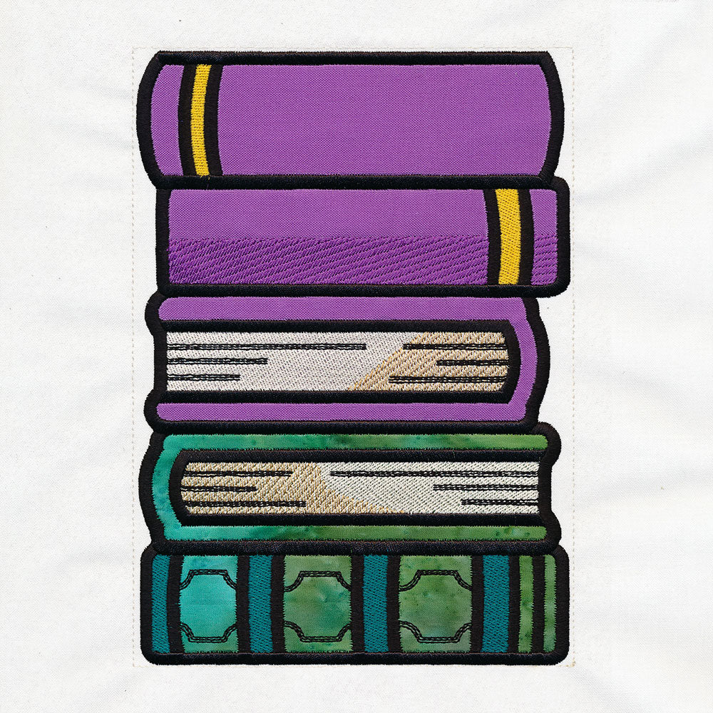 Book Stack Buddies (Applique) - Books 2