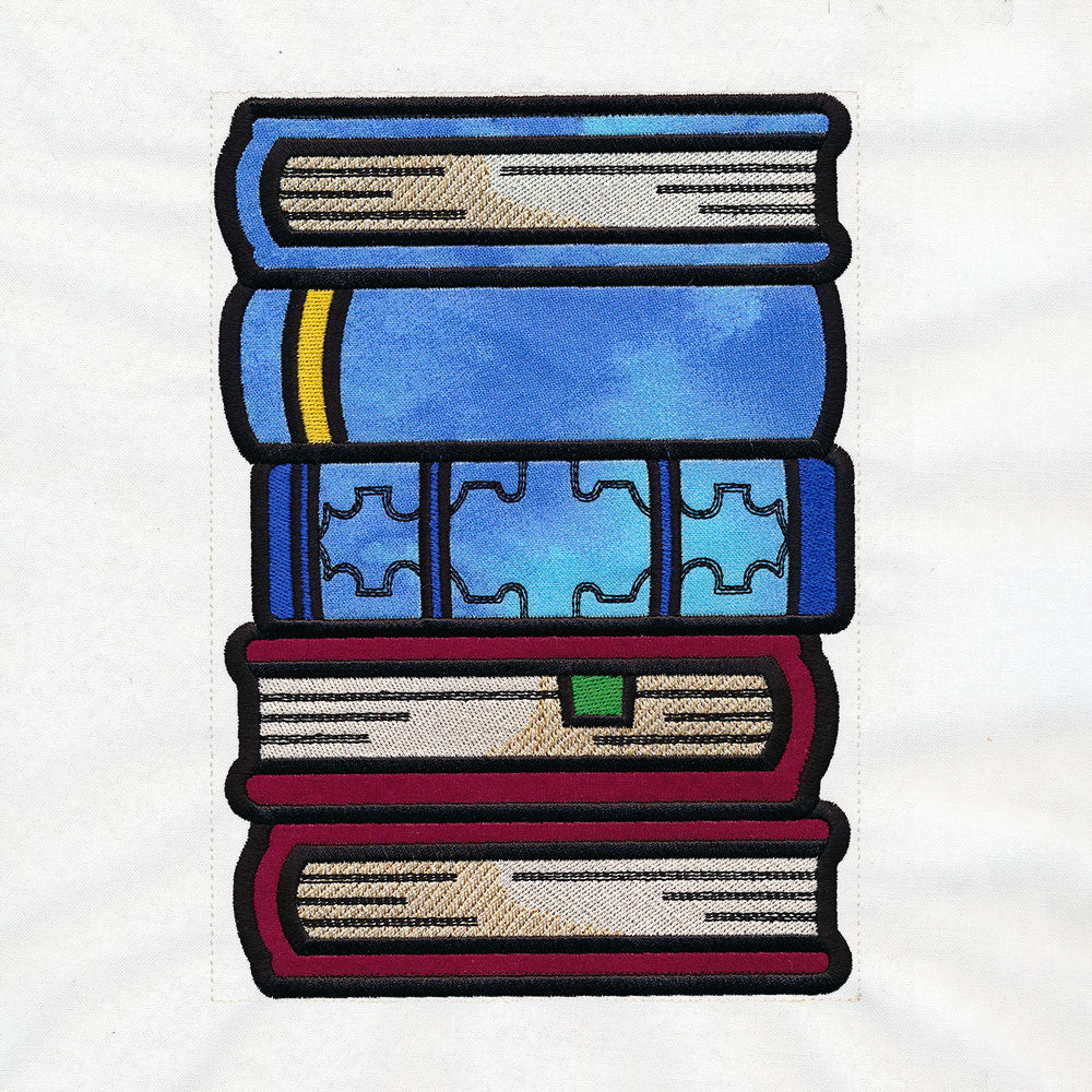 Book Stack Buddies (Applique) - Books 3