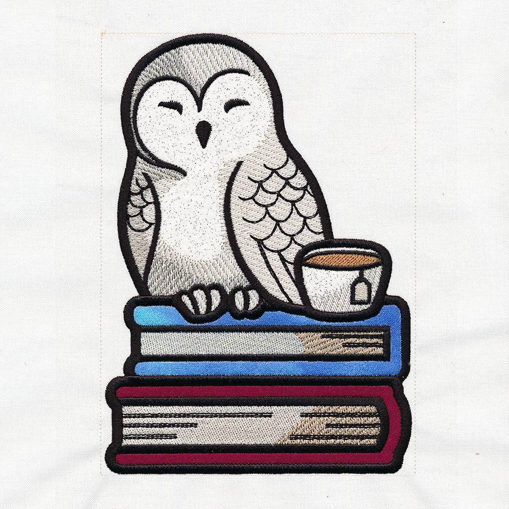 Book Stack Buddies (Applique) - Owl