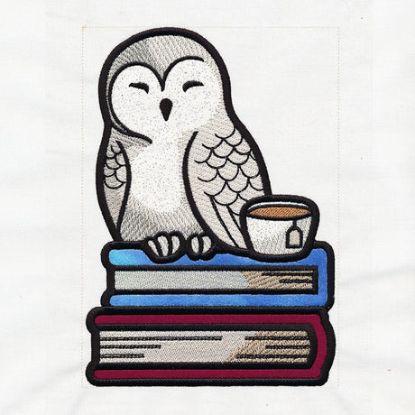 Book Stack Buddies (Applique) - Owl