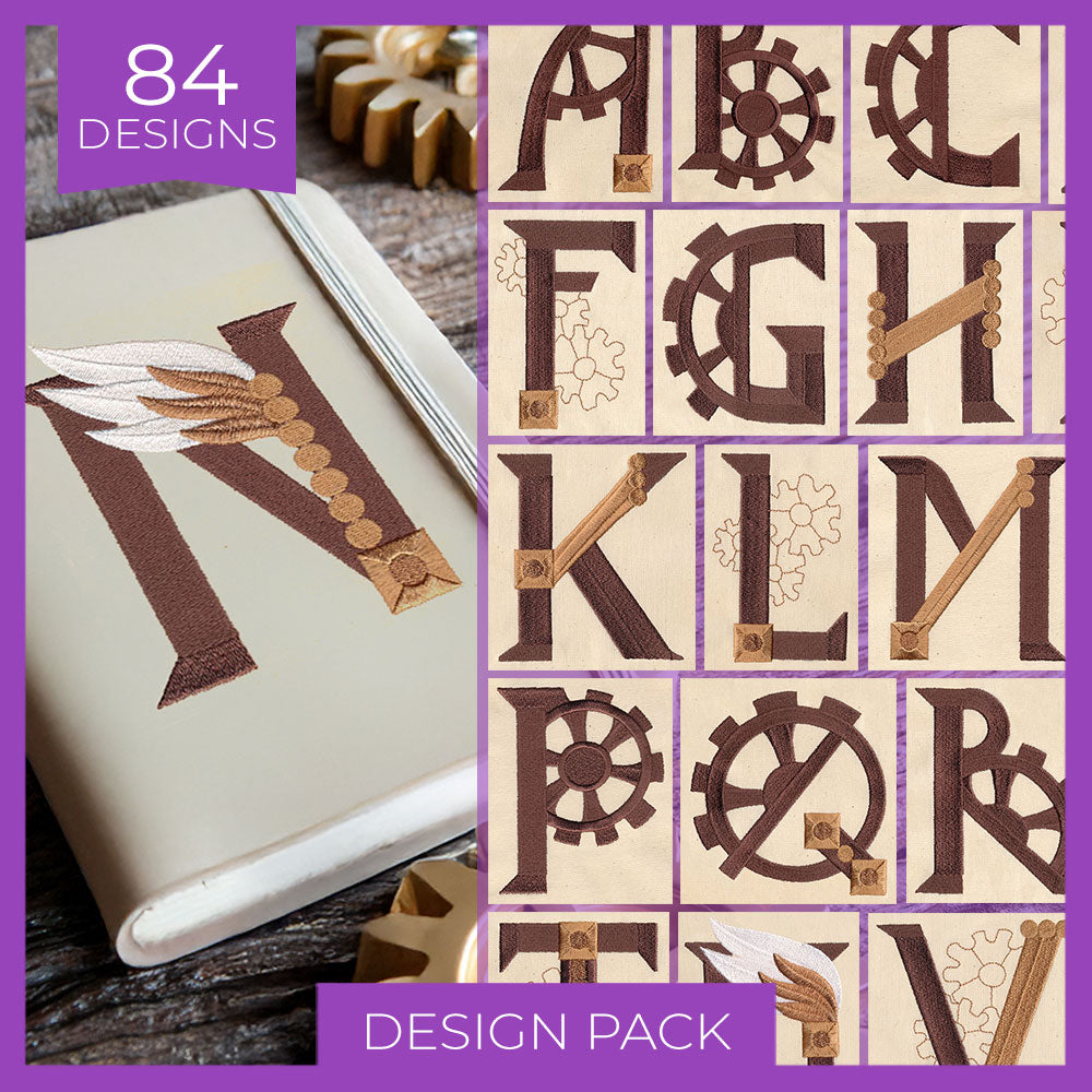 Steampunk Alphabet (Design Pack)
