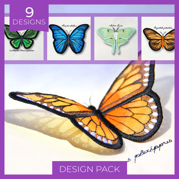 Winged Curiosities (3D Applique) (Design Pack)
