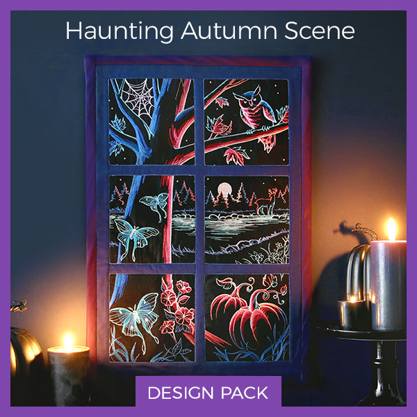 A Haunting Autumn Quilt Scene