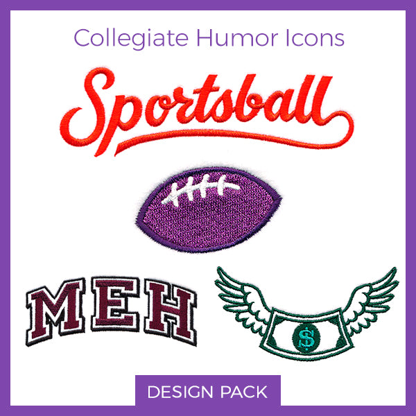 A Collegiate Humor Icons Design Pack