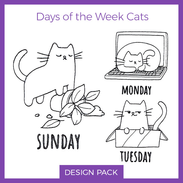 A Days of the Week Cats Design Pack