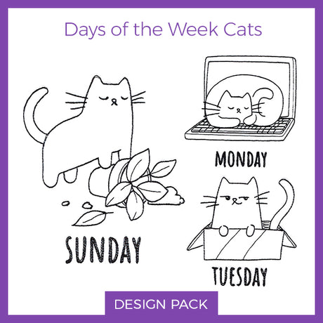 A Days of the Week Cats Design Pack