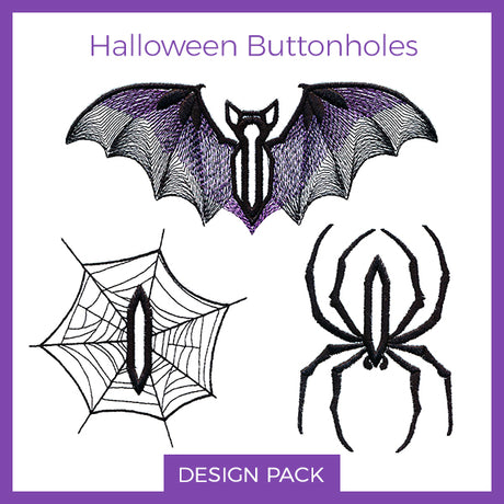 A Halloween Buttonhole Design Pack