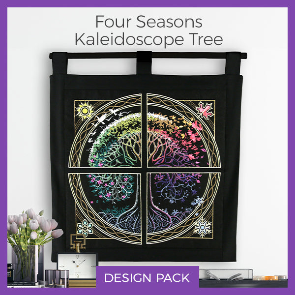 A Four Seasons Kaleidoscope Tree Design Pack