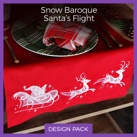 A Snow Baroque Santa's Flight Design Pack
