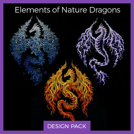 A Elements of Nature Dragons Design Pack
