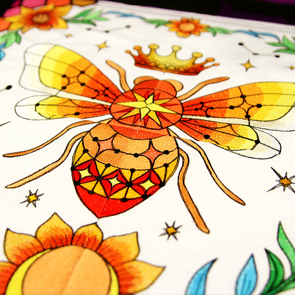 A Celestial Queen Bee Wall Hanging Design Pack