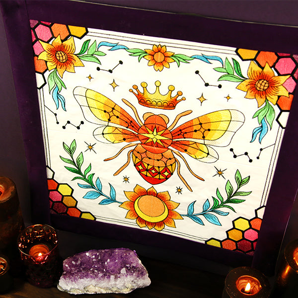 A Celestial Queen Bee Wall Hanging Design Pack