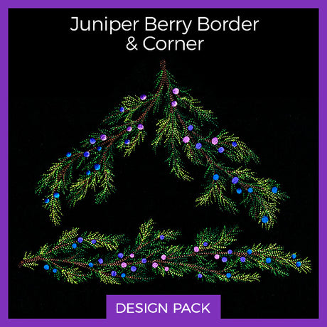 A Juniper Berry Border & Corner Design Pack