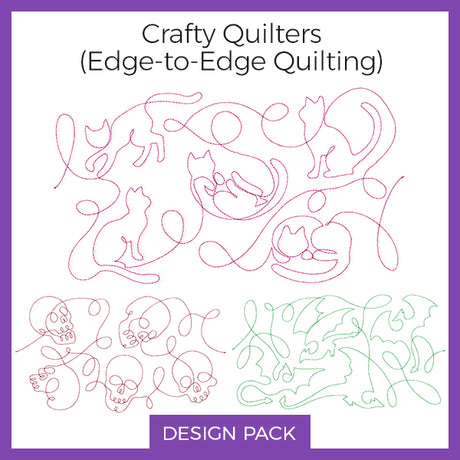A Crafty Quilters (Edge-to-Edge Quilting) Design Pack