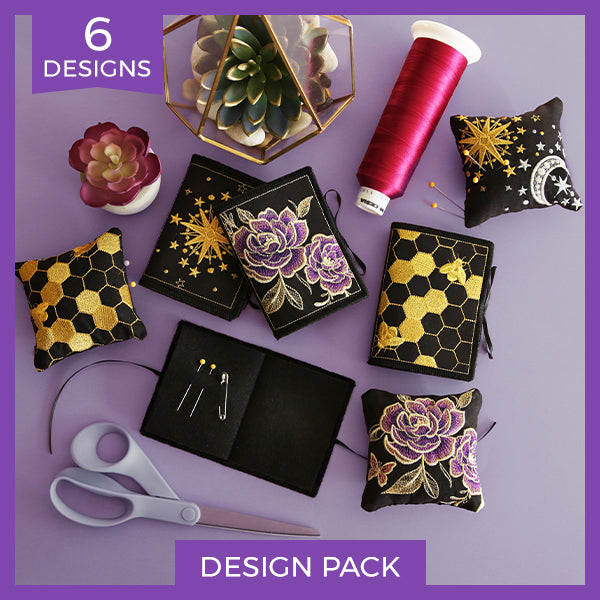 Needlebook & Pincushion Sewing Sets (In-the-Hoop) Design Pack