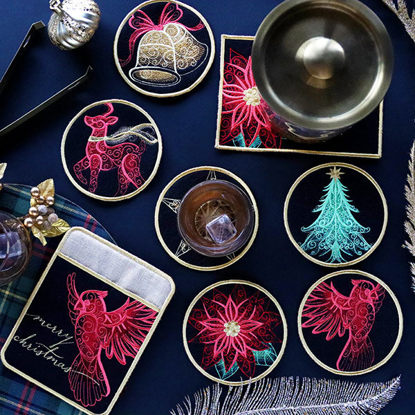 A Festive Flair Christmas Kitchen Set (In-the-Hoop) Design Pack