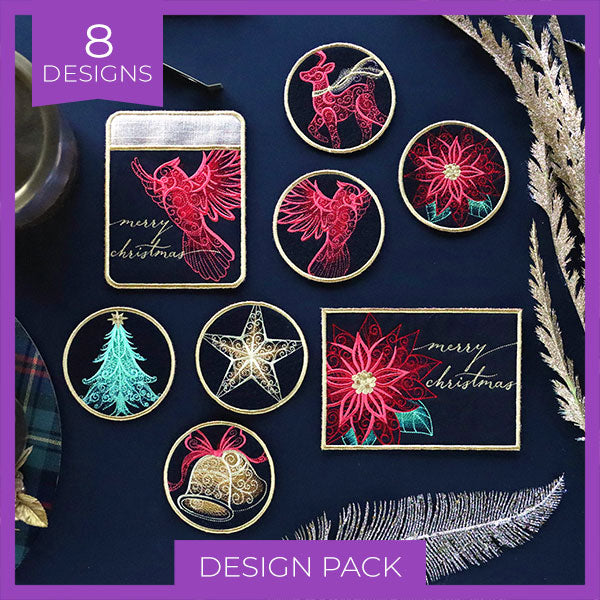 A Festive Flair Christmas Kitchen Set (In-the-Hoop) Design Pack