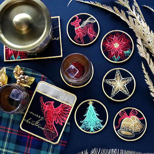 A Festive Flair Christmas Kitchen Set (In-the-Hoop) Design Pack