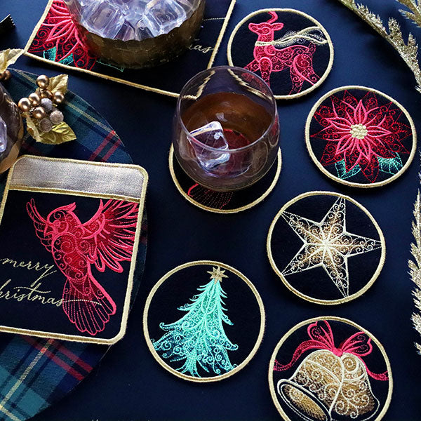 A Festive Flair Christmas Kitchen Set (In-the-Hoop) Design Pack