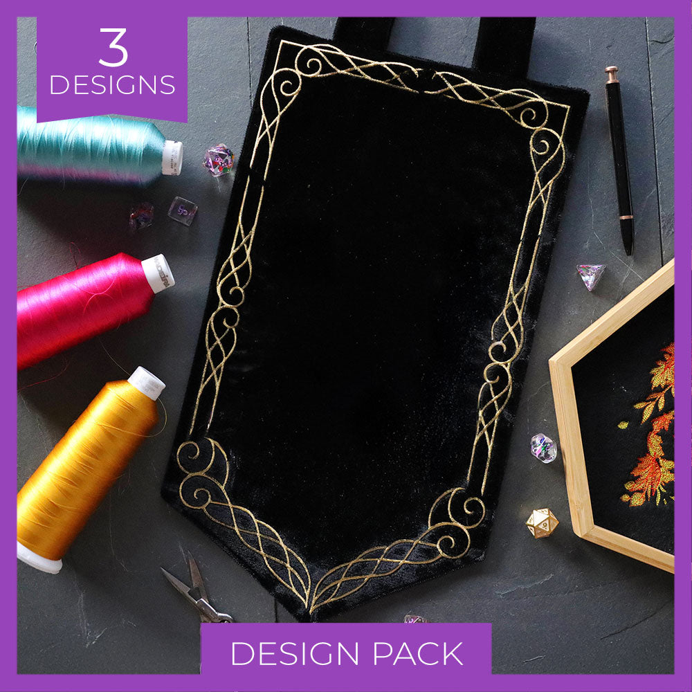 Fantasy Swirls Banner Frame Design Pack