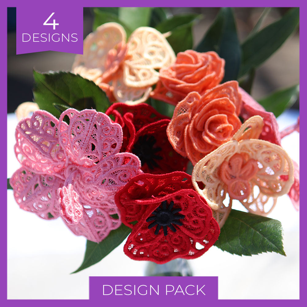 Blooming Florals (Lace) Design Pack