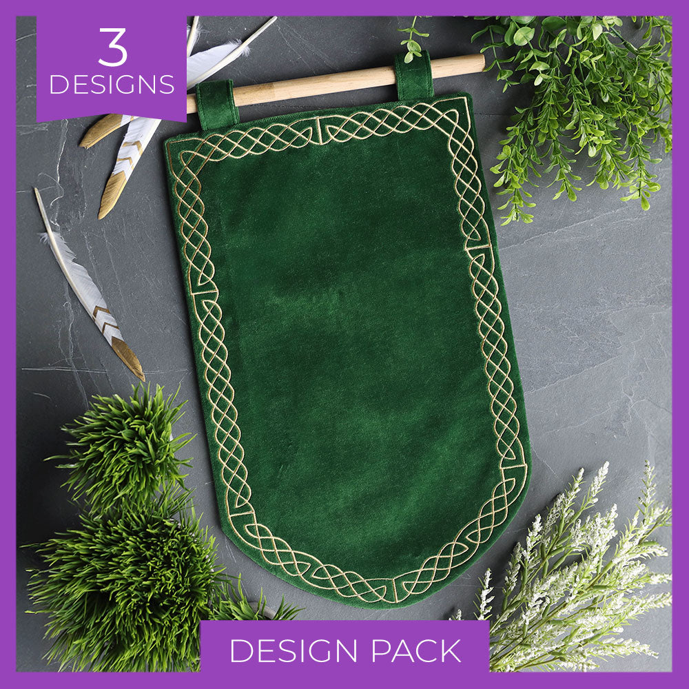 Celtic Knotwork Banner Frame Design Pack