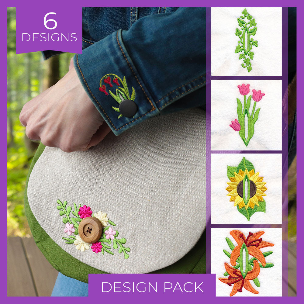 Blooming Garden Buttonhole Design Pack