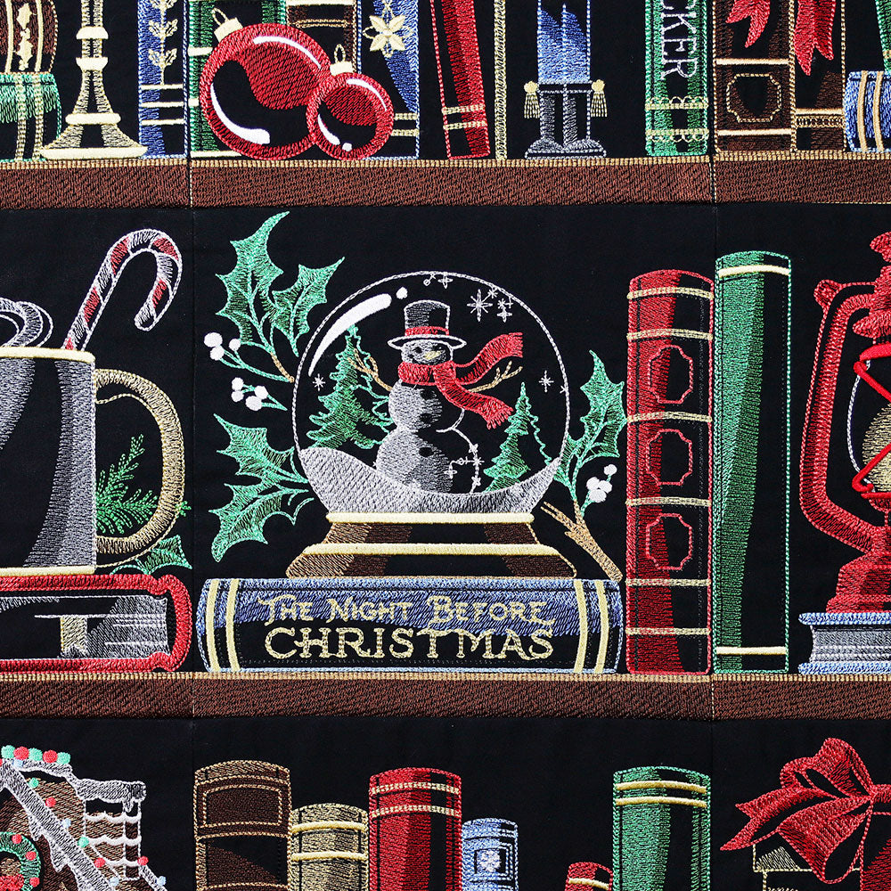 Build a Christmas Bookshelf Scene Design Pack