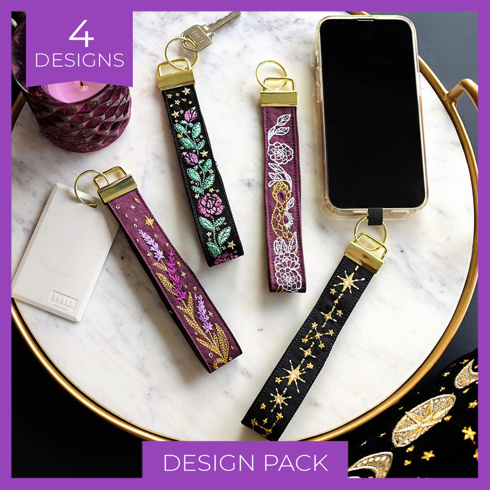 Mystical Wristlet Straps (In-the-Hoop) Design Pack