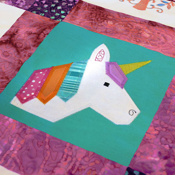 Unicorn Quilt Block (In-the-Hoop)