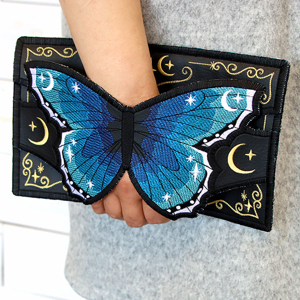 Modern Blue Morpho Clutch (In-the-Hoop)