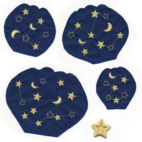 3D Celestial Fabric Flower (Freestanding)