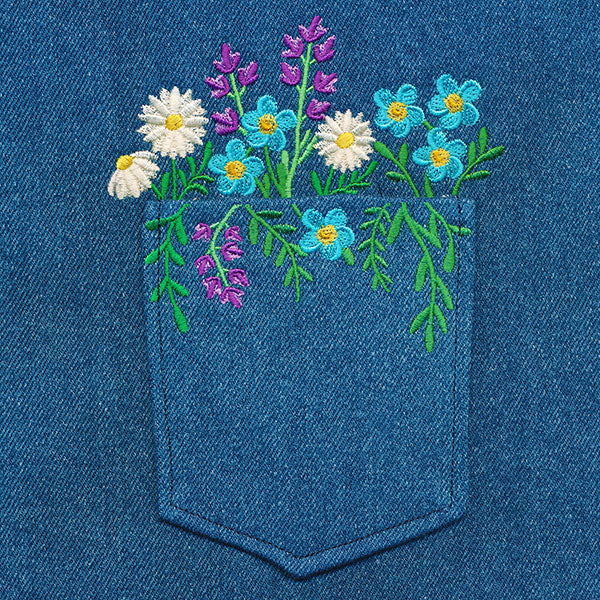Flourish and Grow Flowers Pocket