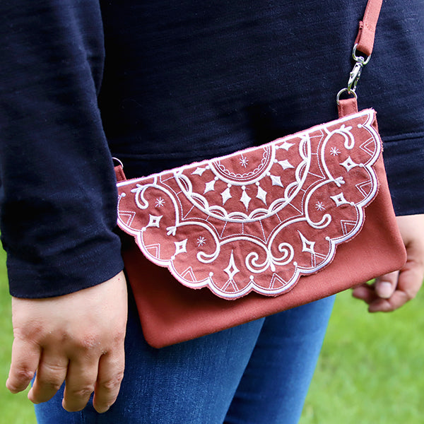 Wild Boho Front Flap Clutch (In-the-Hoop)