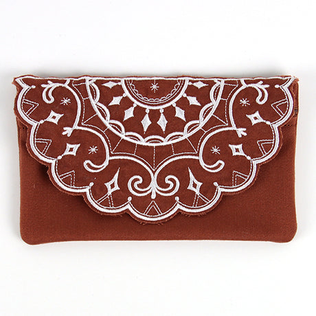Wild Boho Front Flap Clutch (In-the-Hoop)