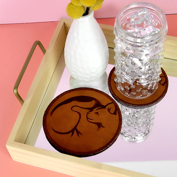 Cuddled Up and Cozy Cat Coaster (In-the-Hoop)