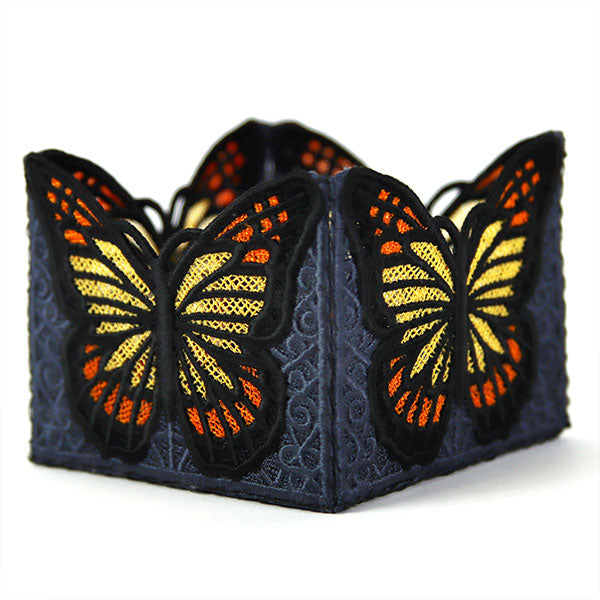 Monarch Butterfly Lantern (Lace)
